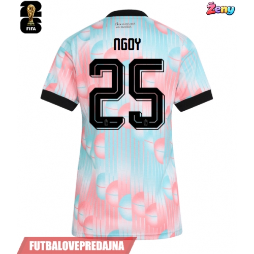 Lacne Ženy Futbalové dres Belgicko Nathan Ngoy #25 MS 2026 Krátky Rukáv - Preč